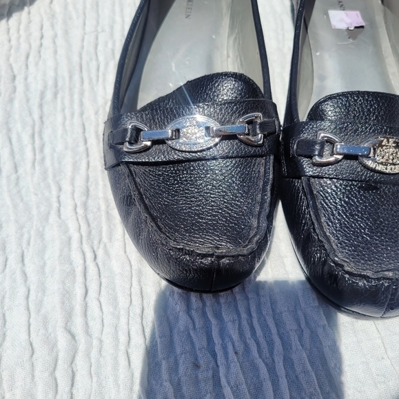 Anne Klein Black iflex Leather loafers 8.5 - Picture 9 of 11